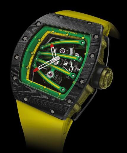 Review Richard Mille Replica RM 59-01 Yohan Blake Yellow watch - Click Image to Close